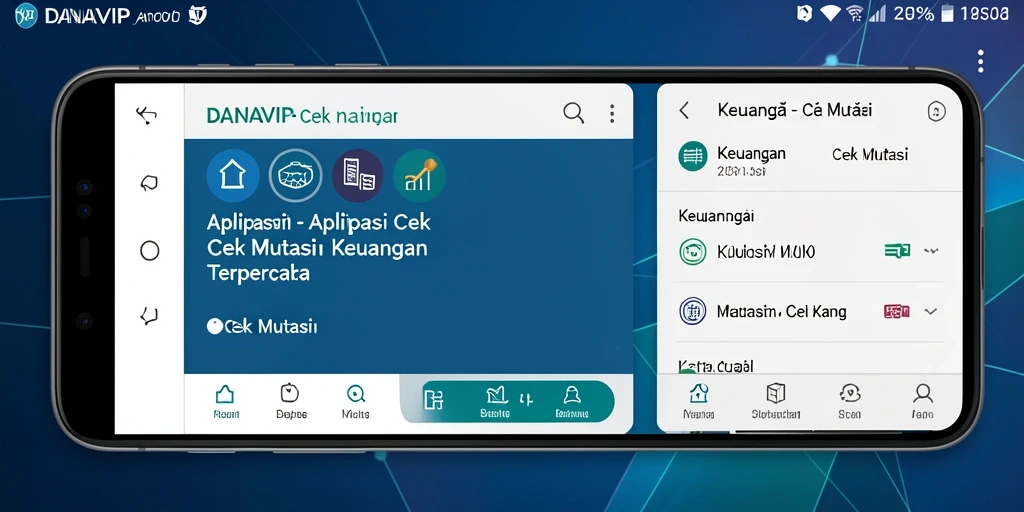Tampilan antarmuka aplikasi Cek Mutasi DANAVIP yang modern dan efisien.