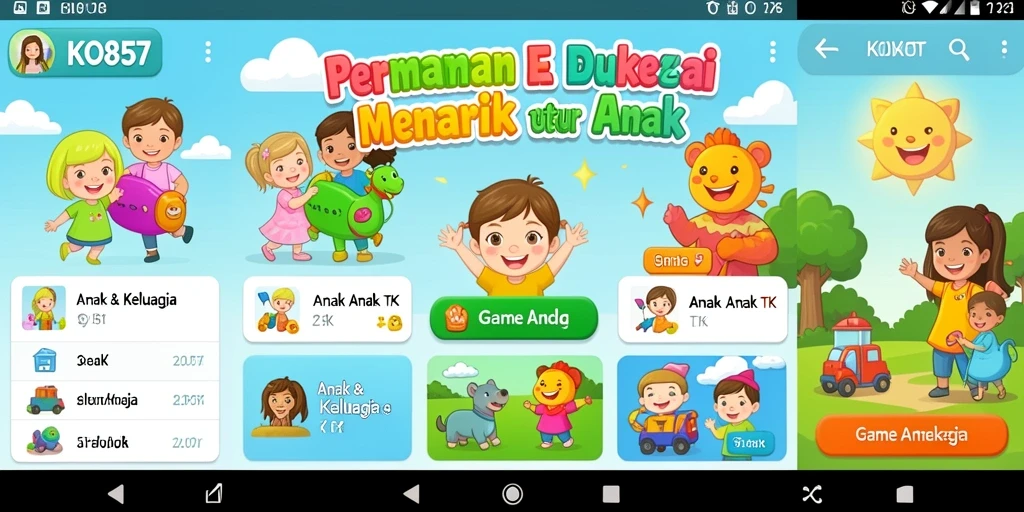 Antarmuka menarik dari aplikasi Game Anak TK KO857.