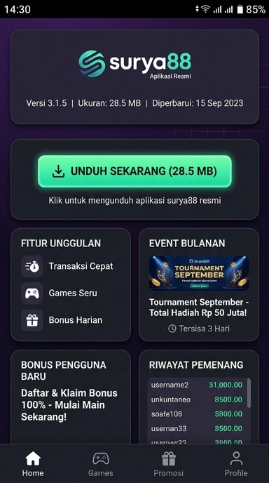 Panduan Unduh dan Instal APK Surya88 untuk Android