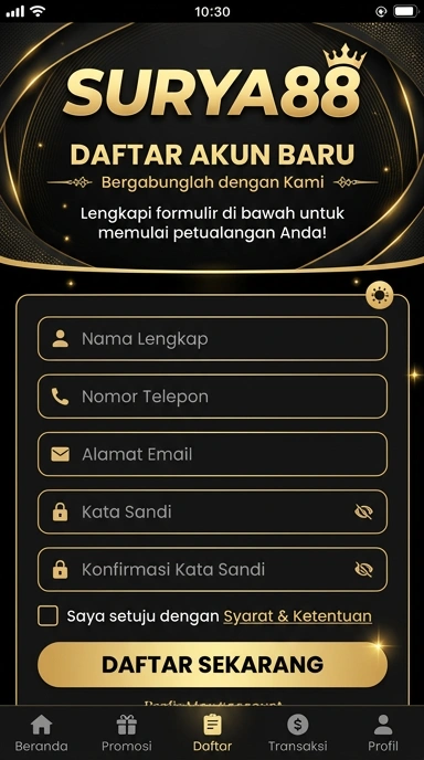 Panduan Registrasi Akun Surya88 untuk Pengguna Android